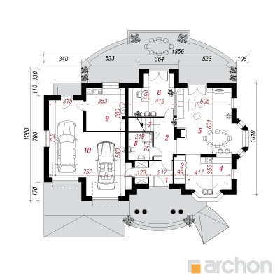  Maja kuslapuudes 2 1. korruse plaan