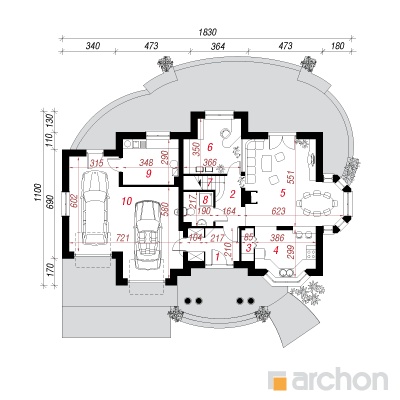  Maja kuslapuudes (G2) 1. korruse plaan
