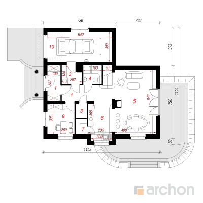  Maja kuningakeppides 1. korruse plaan