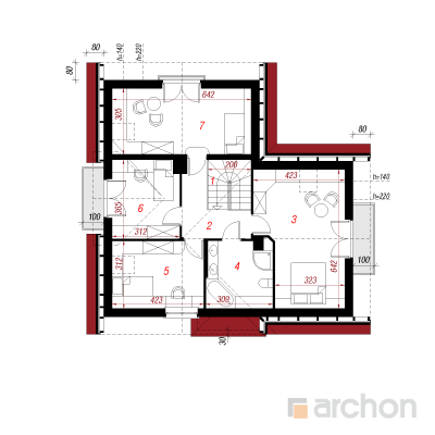  Maja kuningakeppides 2. korruse plaan