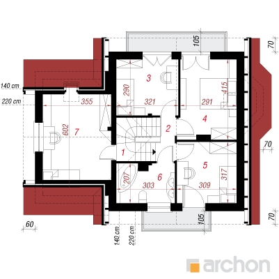  Maja viinapuudes 2 2. korruse plaan