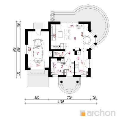  Maja viinapuudes 3 1. korruse plaan