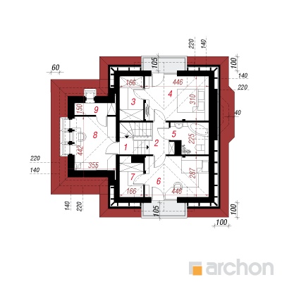  Maja viinapuudes 3 2. korruse plaan