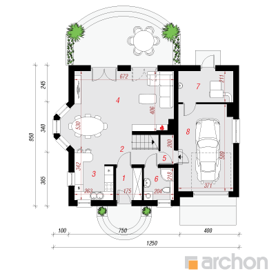  Maja viinapuudes 5 1. korruse plaan