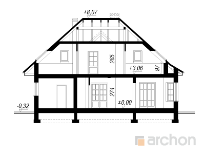 Maja viinamarjaistanduses 2 lõige