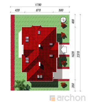 Maja viinamarjaistanduses