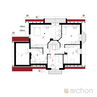  Maja kirsipuudes 2. korruse plaan