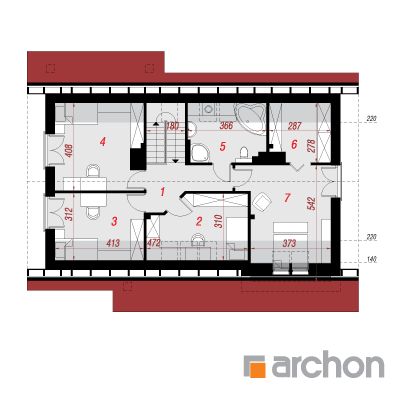  Maja sinivihmades 2 (T) 2. korruse plaan