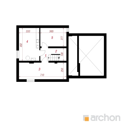  Maja künkal 2 (P) 0. korruse plaan