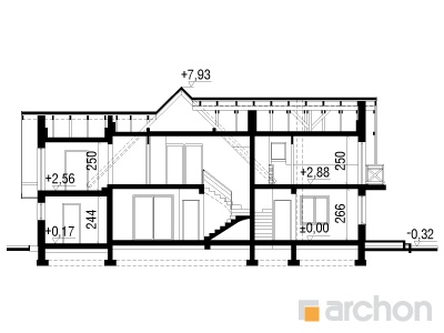 Maja künkal 2 (G) lõige