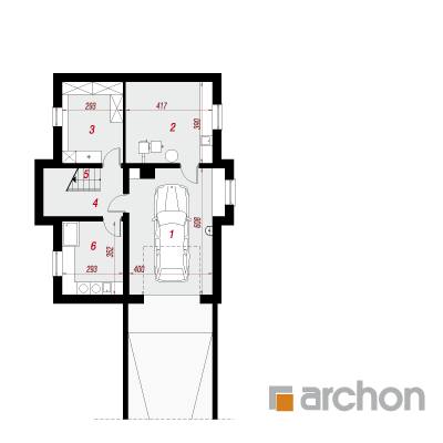  Maja luudpõõsastes (N) 0. korruse plaan