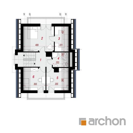  Maja luudpõõsastes (N) 2. korruse plaan