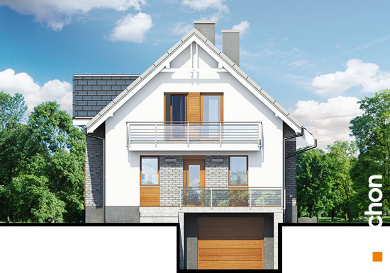 Maja luudpõõsastes (N) vaade