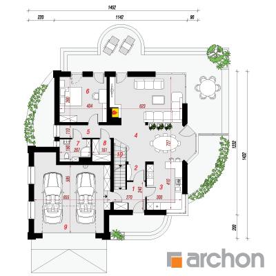  Maja tuulelilledes (G2P) 1. korruse plaan