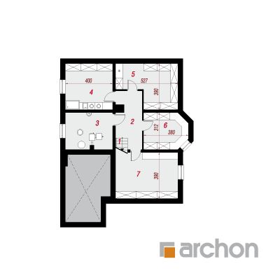  Maja tuulelilledes (P) 0. korruse plaan