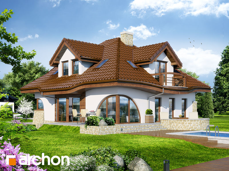 Maja tuulelilledes (P) eestvaade