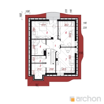  Maja tuulelilledes 2. korruse plaan