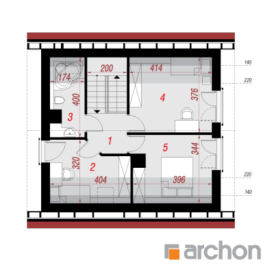  Maja rohtliiliates 2 2. korruse plaan