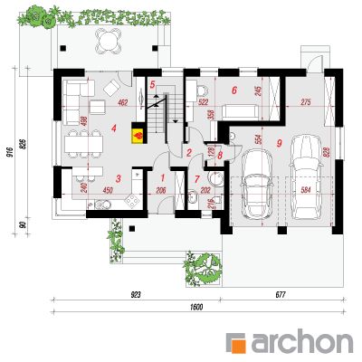  Maja kuldtähtedes (G2P) 1. korruse plaan