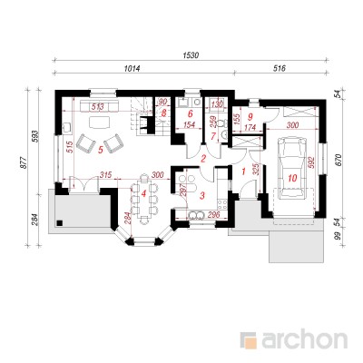  Maja jõhvikates 2 1. korruse plaan