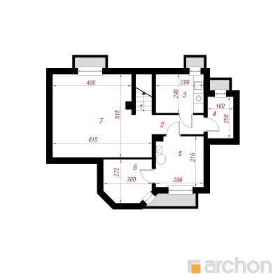  Maja jõhvikates (P) 0. korruse plaan
