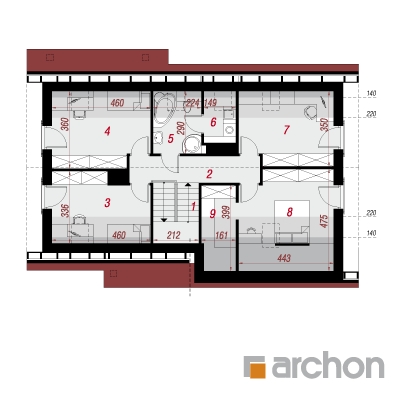  Maja helmikpööristes (G2) 2. korruse plaan