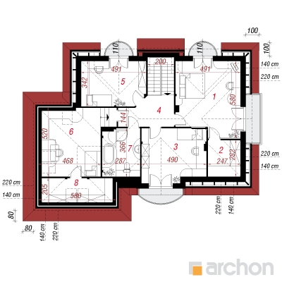  Maja linas 2. korruse plaan